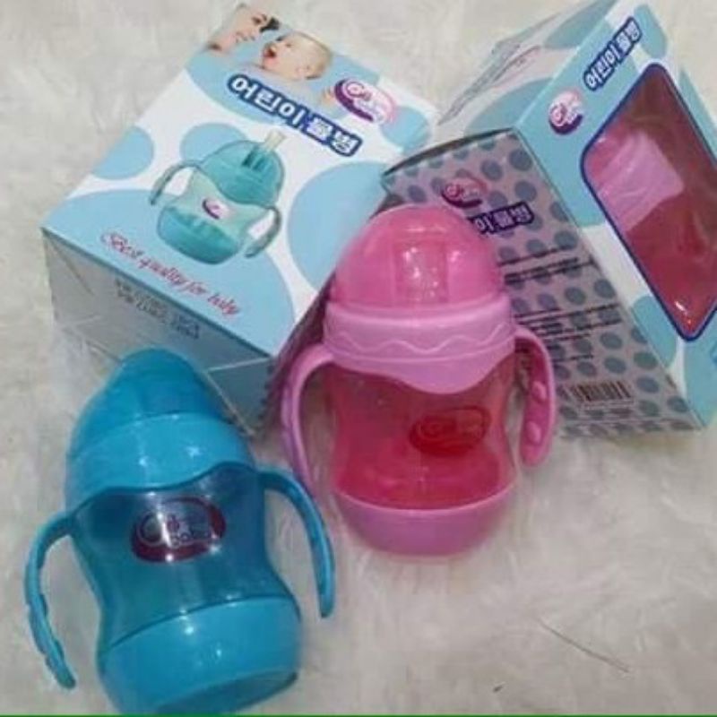 Bình nước tập hút chống sặc cho bé 240ml GB BABY