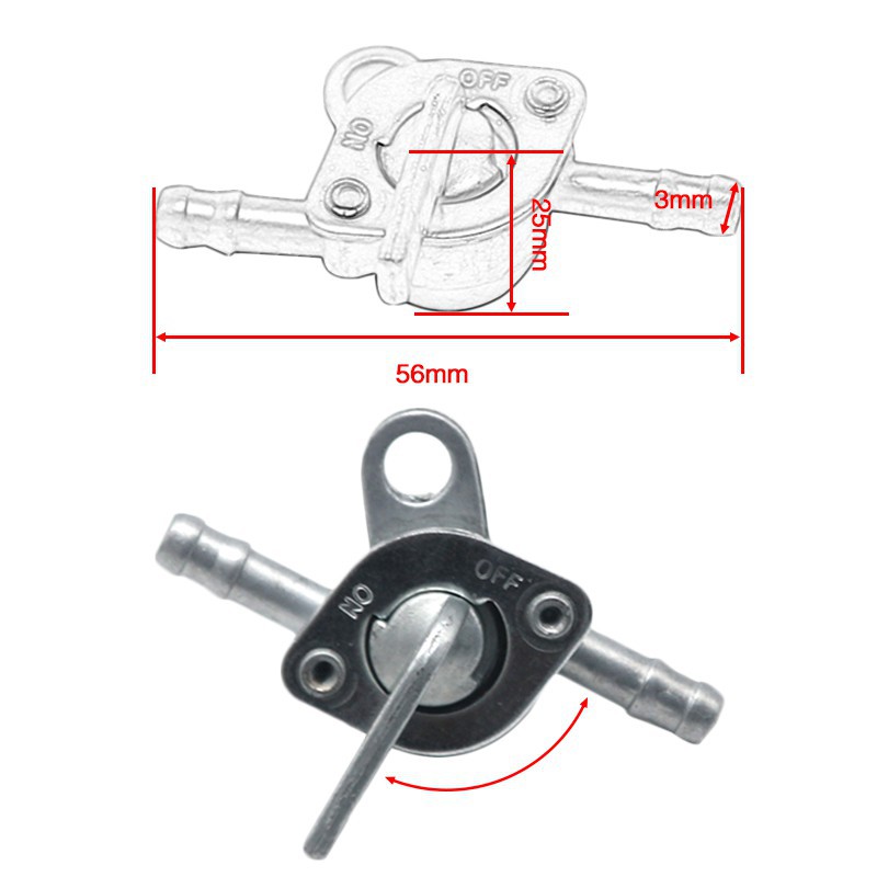 Van công tắc nhiên liệu thay thế cho bộ chế hòa khí xe mô tô 6mm chất lượng cao