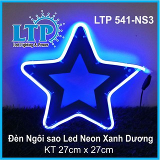 Ngôi Sao Led Neon - Đèn Ngôi Sao Led Neon 30cm (2 mặt) trang trí ngoài trời đường phố, cafe đầy đủ màu sắc