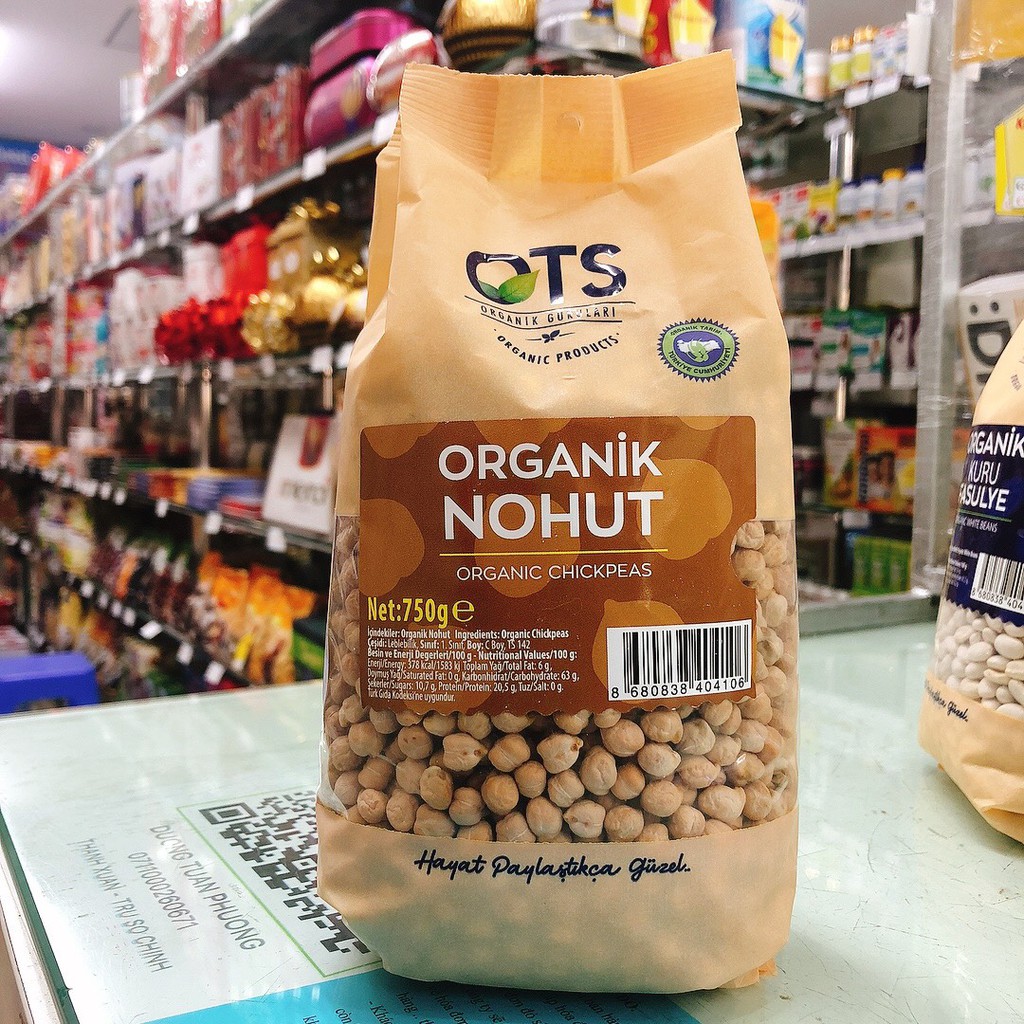 Đậu gà hữu cơ OTS Organik 750g