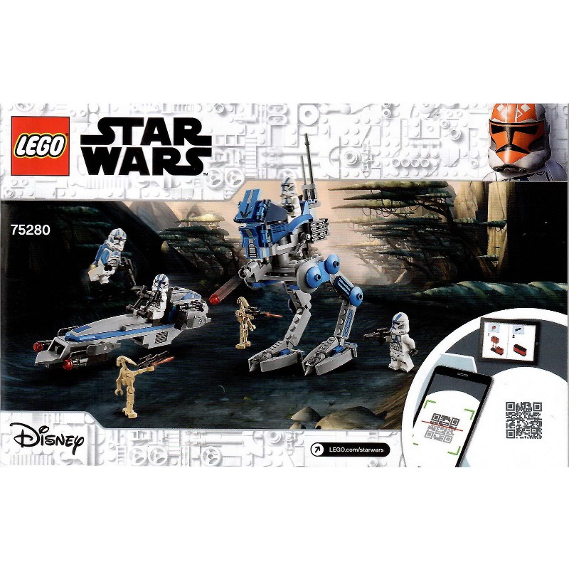 Lego Star Wars 75280 - 501st Legion Clone Troopers - Bộ xếp hình Lego Binh đoàn 501st