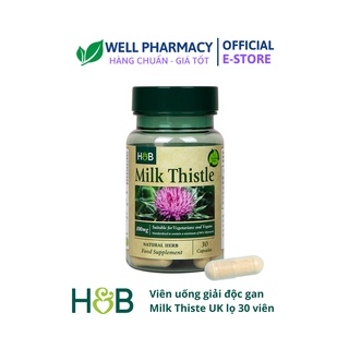 Uk - milk thistle viên uống giải độc gan