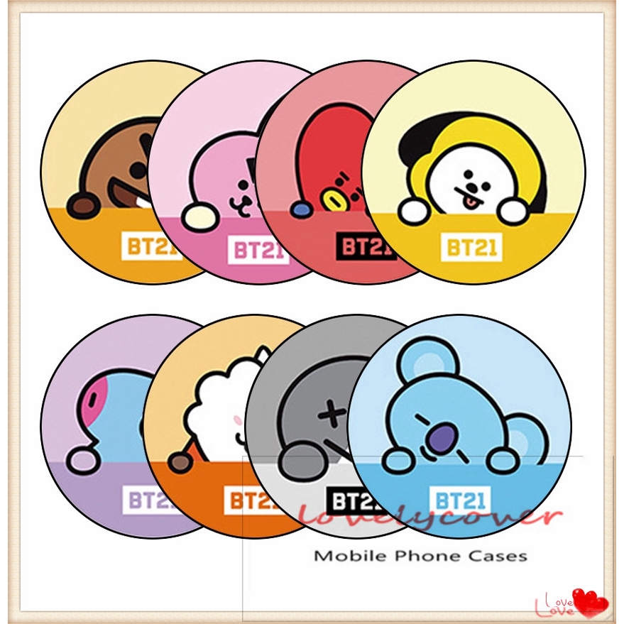 Đồ Giữ Điện Thoại Di Động Hình Hoạt Hình Bt21 Bts