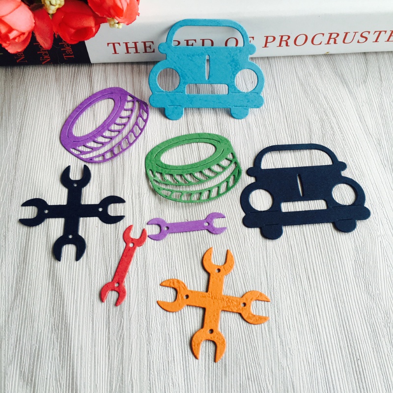 Khuôn Thép Cắt Hình Bánh Xe Chuyên Dụng Cho Tự Làm Thẻ Giấy