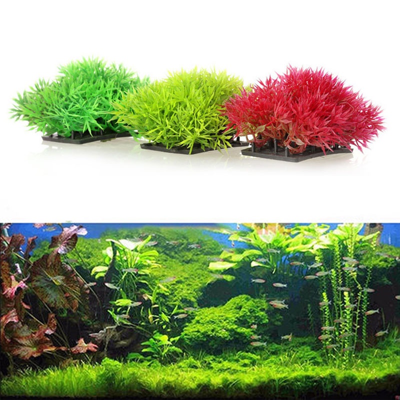 Cỏ Nhân Tạo Màu Xanh Lá Cây Dùng Để Trang Trí Bể Nuôi Rùa / Bể Cá
