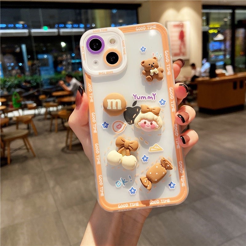 Ốp điện thoại chống sốc gắn charm Full các dòng điện thoại iphone/samsung/oppo/vivo/vsmart/xiaomi/...