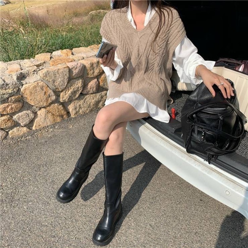 Áo Len Nữ Không Tay Cổ Chữ V Thời Trang Thu Đông Hàn Quốc 11200 | BigBuy360 - bigbuy360.vn