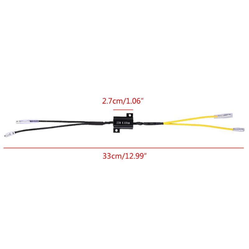 Set 2 Điện Trở Kháng Điện Trở 25W Chuyên Dụng Cho Đèn LED Xi Nhan Mini