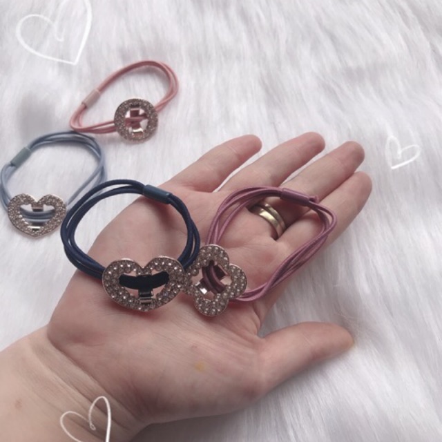 Dây Buộc Tóc Phối Hoạ Tiết Siêu Đẹp, Siêu Bền