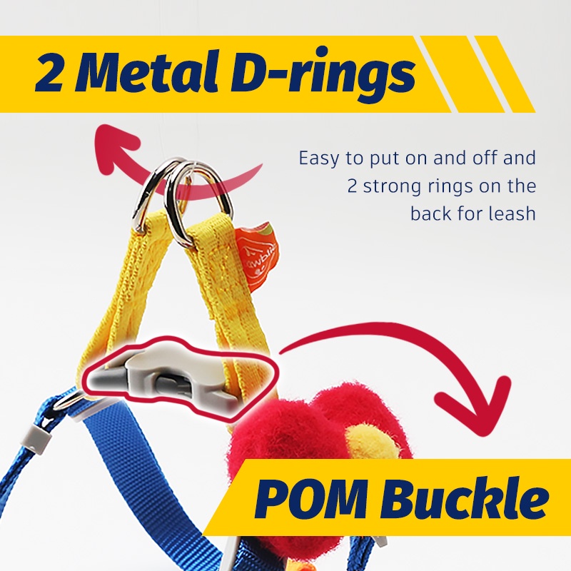 HamshMoc Bộ Dây Dẫn Cún Cưng Đi Dạo Mềm Mại Có Thể Điều Chỉnh