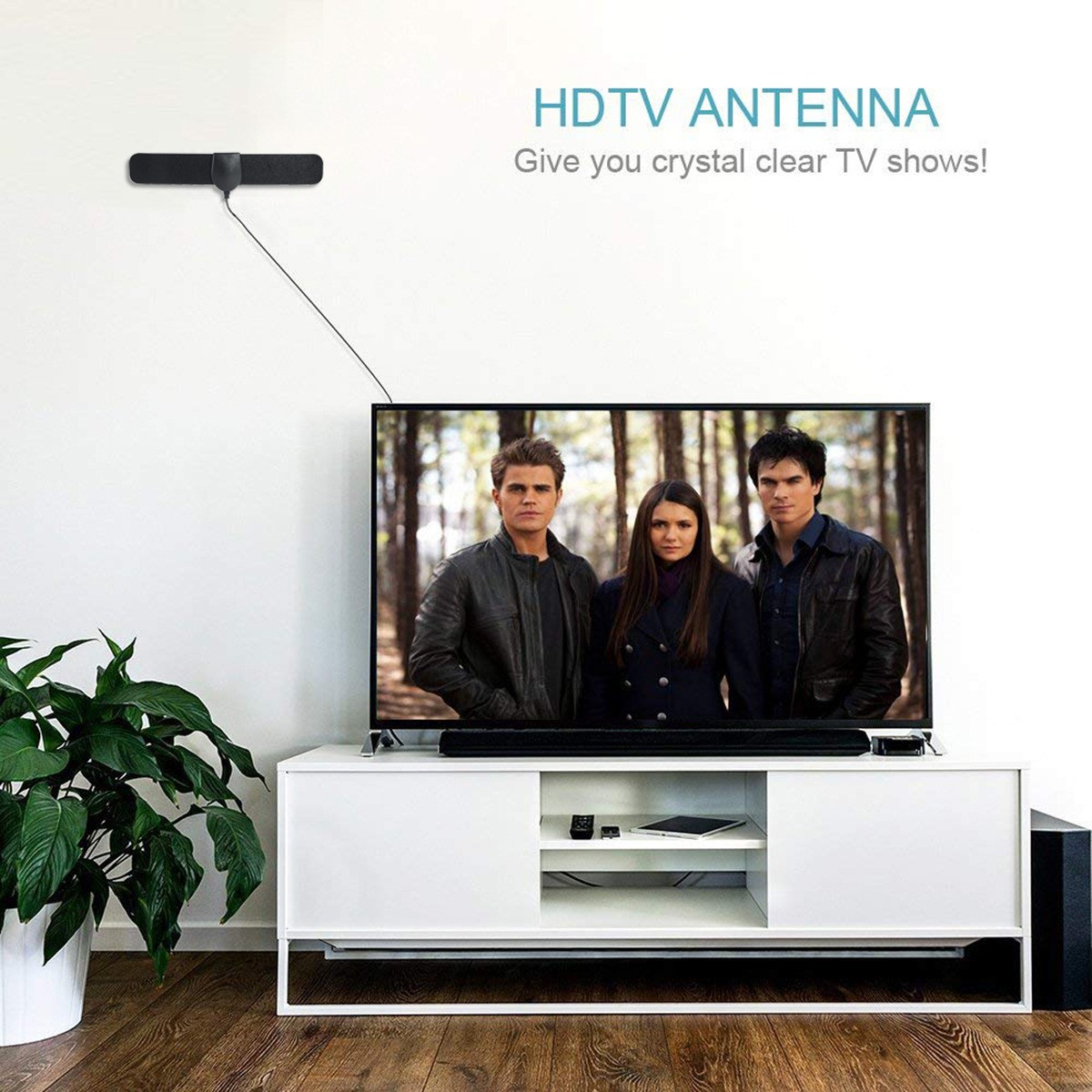 Ăng Ten Khuếch Đại Tín Hiệu Kỹ Thuật Số Dvb-T2 1080p Hd Trong Nhà