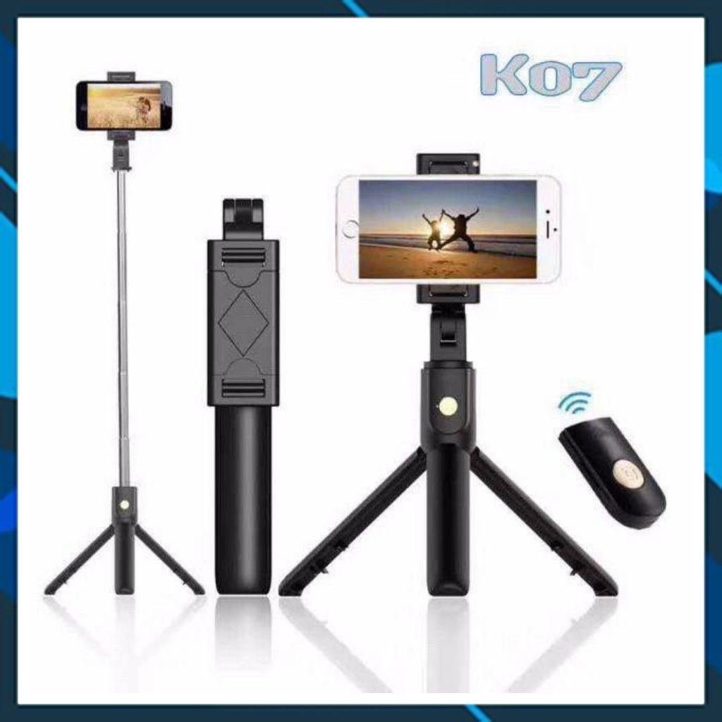 Gậy Chụp Ảnh Tự Sướng Bluetooth kiêm 3 Chân Đa Năng Live Stream -- Chụp Ảnh Gia Đình