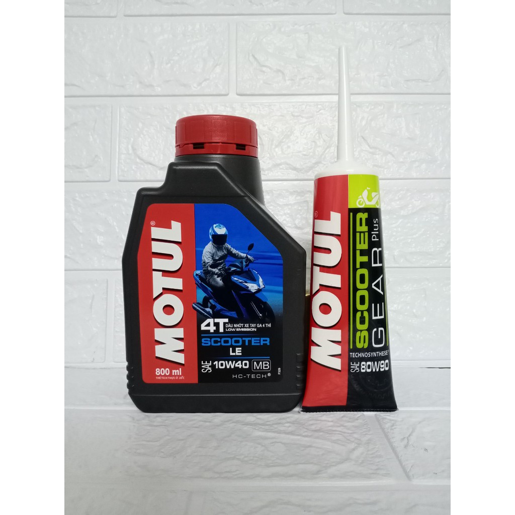 COMBO BẢO DƯỠNG XE TAY GA CAO CẤP NHỚT MOTUL SCOOTER LE 4T 10W40