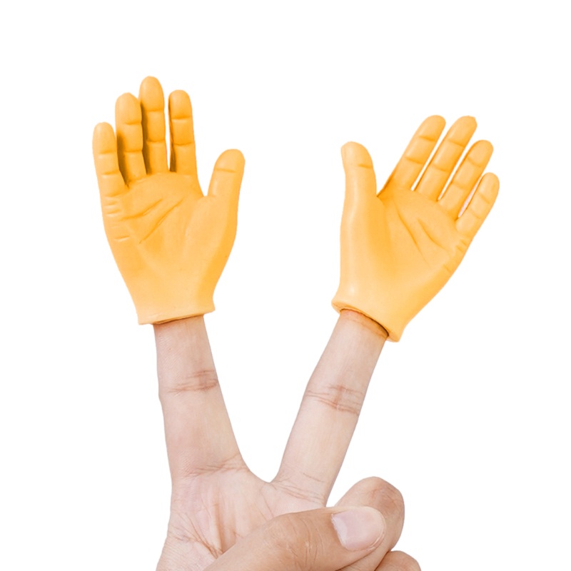 Con Rối Ngón Tay / Chân Mini Bằng Silicone Hình Bàn Tay Vui Nhộn