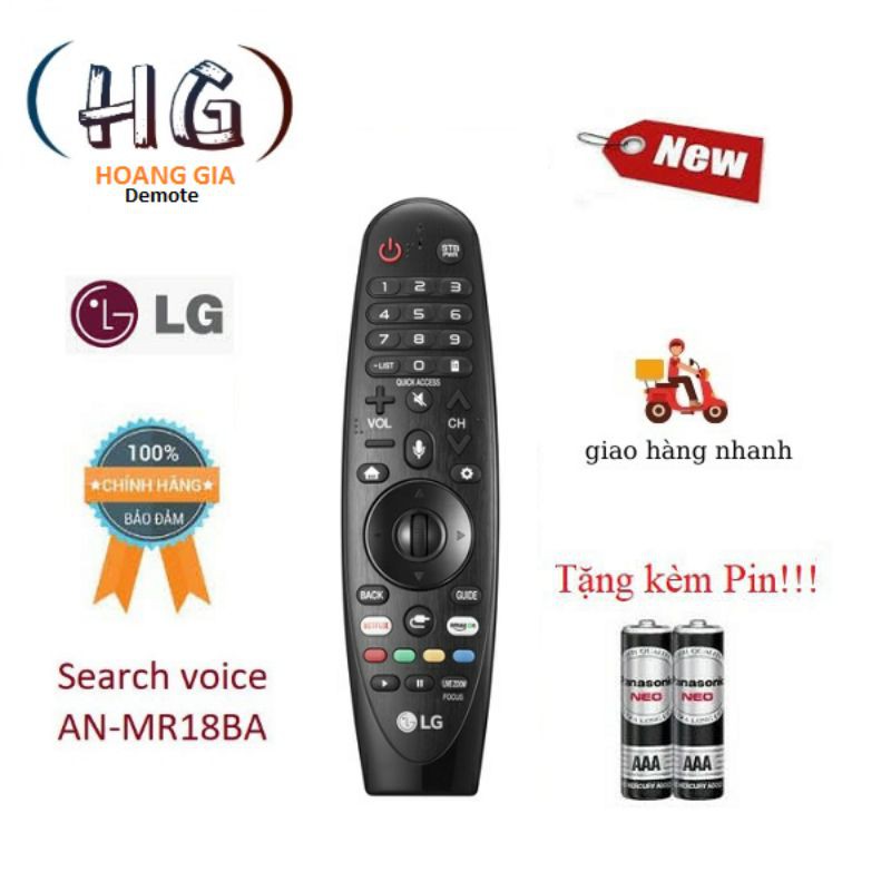 Remote Điều khiển TV LG AN-MR18BA giọng nói - Hàng mới chính hãng 100% Free ship + Tặng kèm Pin