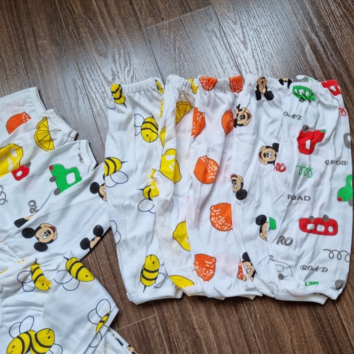 [Ảnh thật]Set 5 Bộ Quần Áo Dài Tay Cotton 2 Chiều Hè Thu Cho Bé (Hàng Việt Nam)