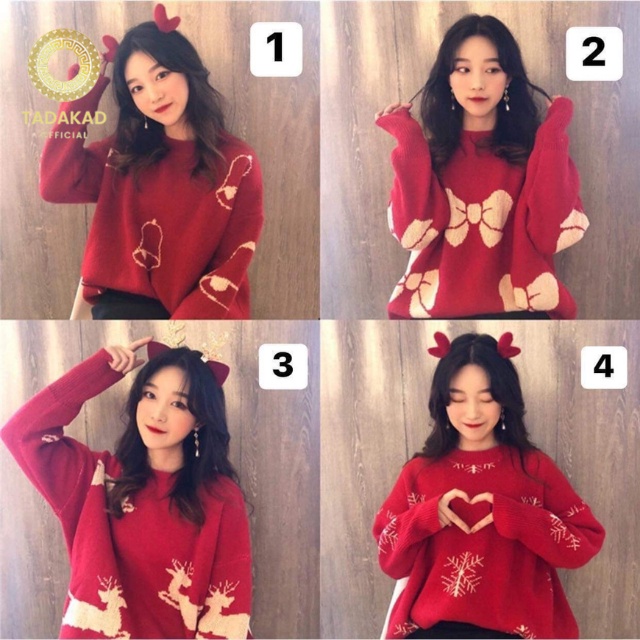 Áo Len NOEL, Giáng Sinh Nữ, Dáng Dài, Chui Đầu, Phong Cách Lười, Áo Dày Cho Mùa Thu Đông Hot 2021-TADAKAD Shop | BigBuy360 - bigbuy360.vn
