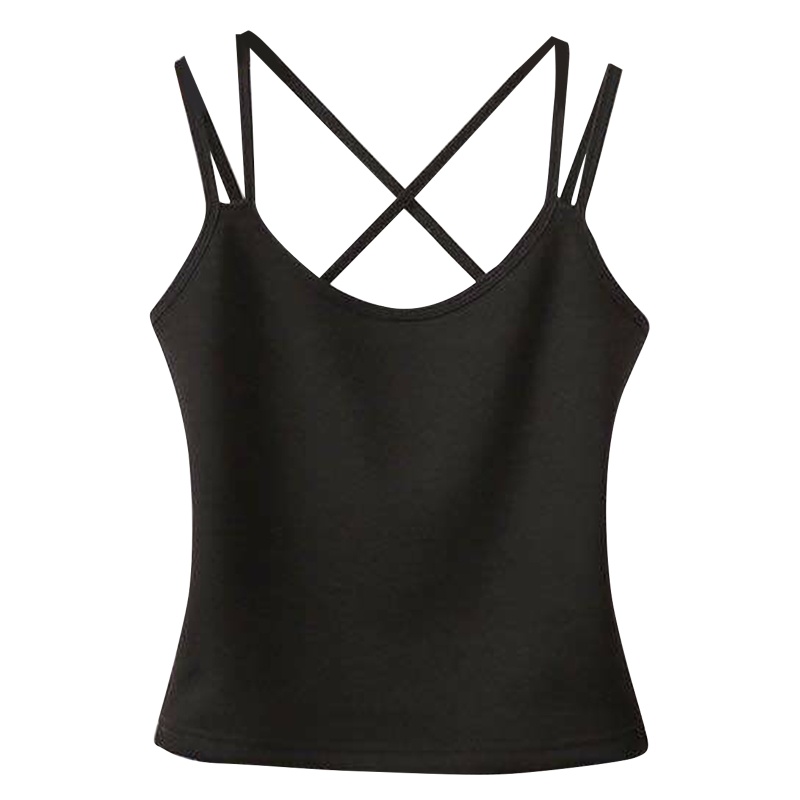 ✿ Áo Tank Top Hai Dây Màu Trơn Thời Trang Quyến Rũ Cho Nữ