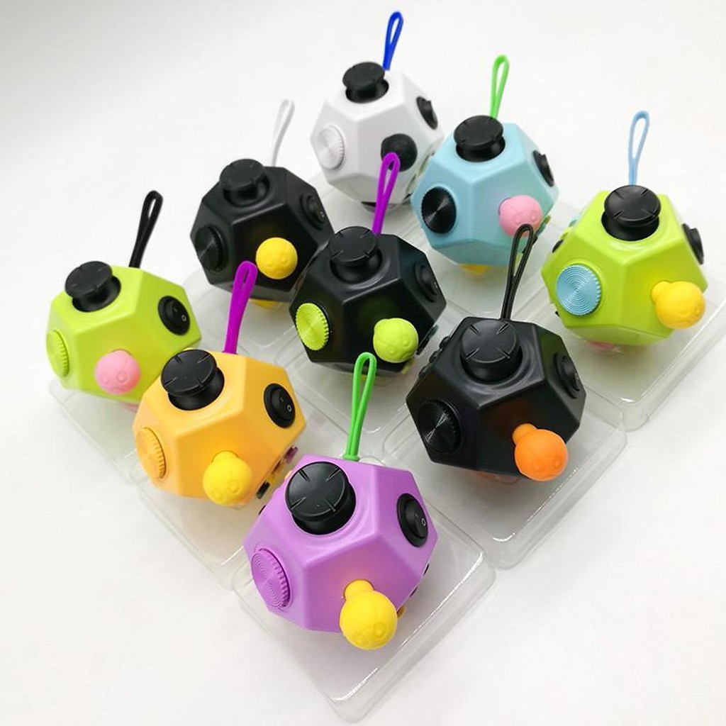 Jabi Toys - Fidget Cube Khối Vuông Giảm Stress Holy Crystal Thế hệ 02 mới V2 (màu ngẫu nhiên) Tomcityvn