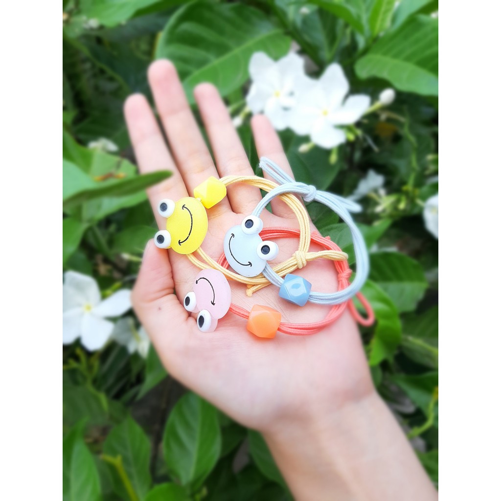 Dây buộc tóc con ếch siêu cute đáng yêu