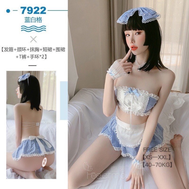 Set Nàng Hầu Nữ Sinh Cao Cấp HS-032. SHIP HỎA TỐC TPHCM. Đồ Ngủ Cosplay Sexy. ThaoBonita T036 | BigBuy360 - bigbuy360.vn