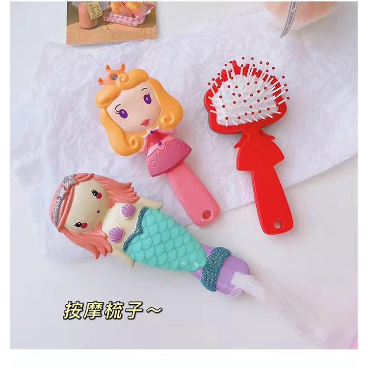 Hộp 6 món dụng cụ làm tóc kiểu hoạt hình xinh xắn cho bé gái