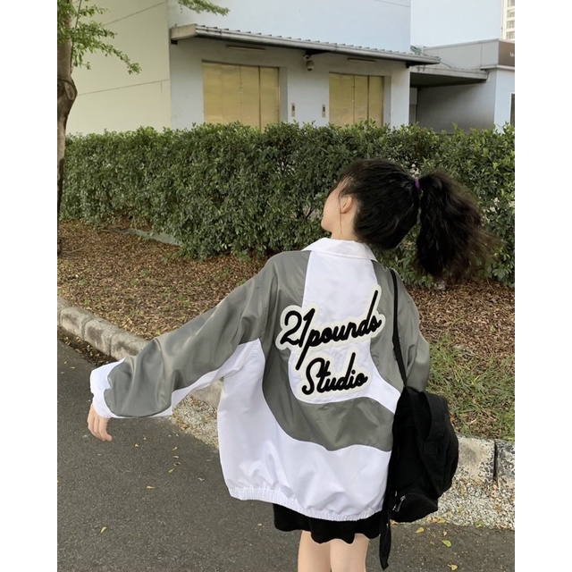 Áo khoác dù 2 lớp logo 21pounds