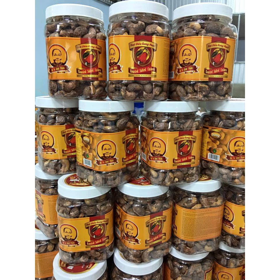 Hạt điều rang muối Bà Tư Bình Phước - hộp 500g | BigBuy360 - bigbuy360.vn