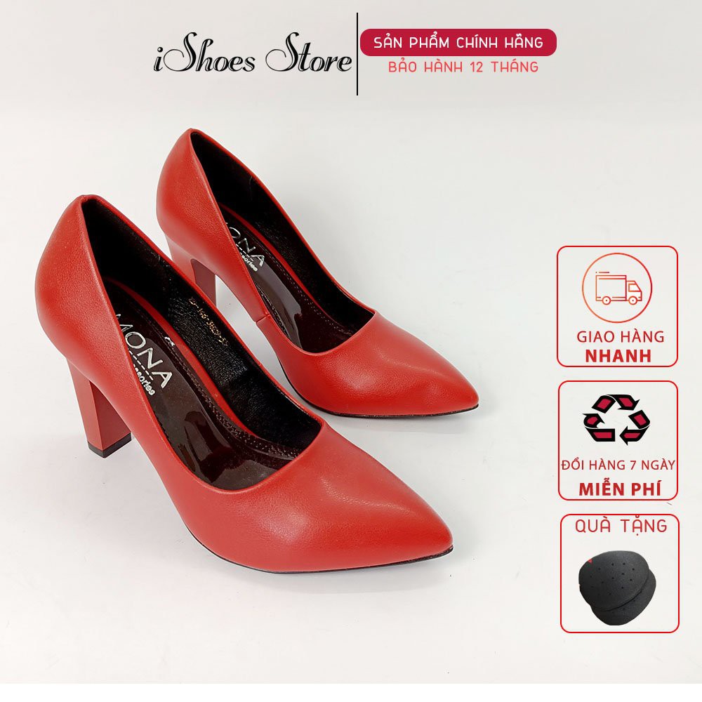 Giày cao gót nữ đế trụ cao 8cm - D666