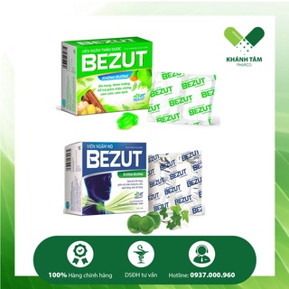 ! Viên ngậm ho thảo dược Bezut Không đường (Hộp 20 viên) [Hobezut, ho bezut, bezuf]