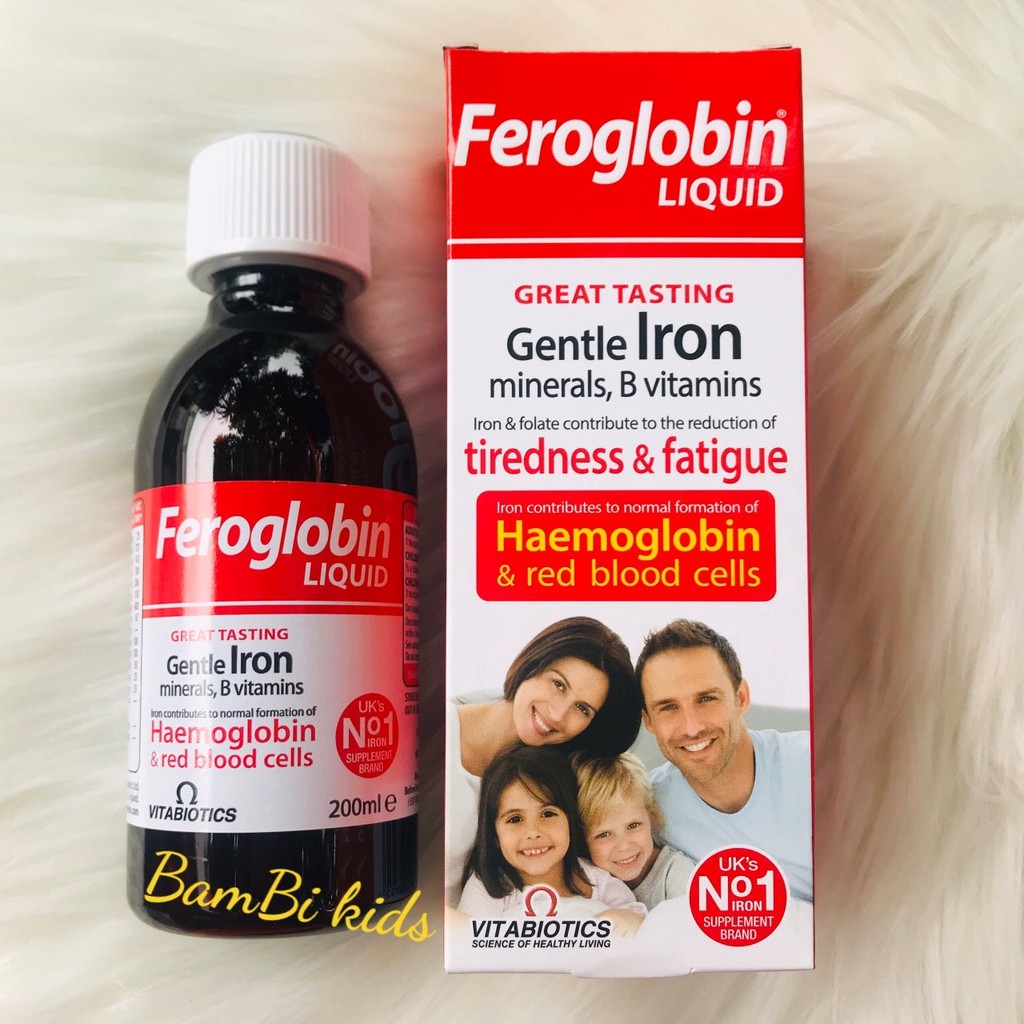 Siro Bổ Sung Sắt Feroglobin Liquid 200ml