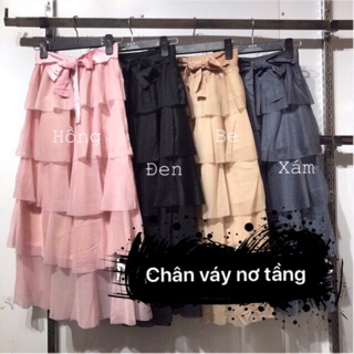 Chân váy nơ tầng siêu xinh