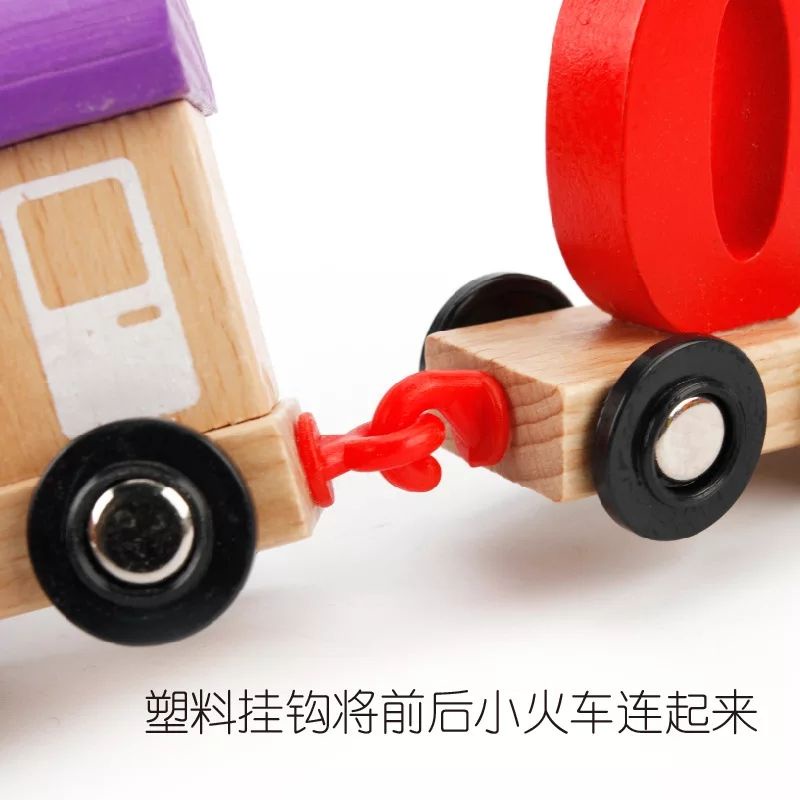 Đồ chơi tàu hỏa kéo số bằng gỗ cao cấp loại đẹp cho bé học số Kumi toys