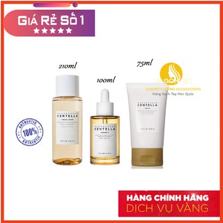 [Chính Hãng] Bộ 3 Sản Phẩm Dưỡng Da Rau Má Cho Da Nhạy Cảm Madagascar Skin1004 Toner - Serum - Kem dưỡng