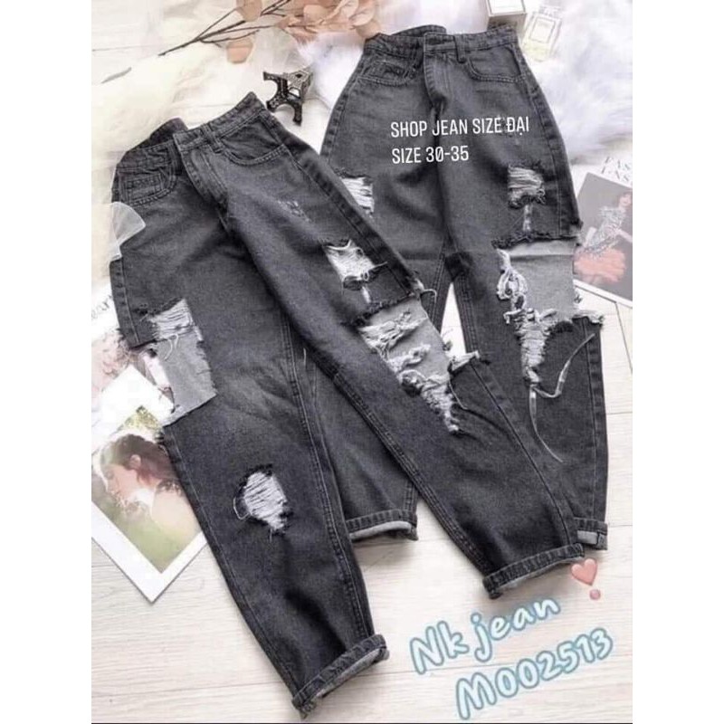 Bigsize quần jean Baggy  LƯNG CAO