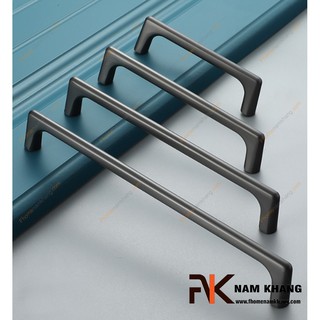 Tay nắm tủ dạng thanh tròn NK211-D (Màu Đen Mờ)