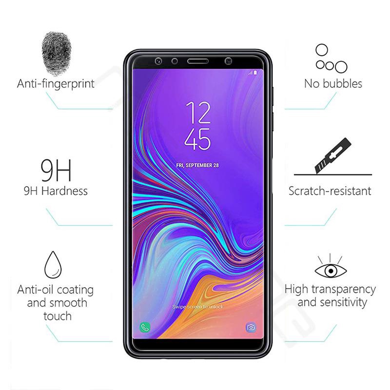 Kính cường lực bảo vệ màn hình cho Samsung Galaxy A6 A7 A8 J8 J7 J6 J4 Plus 2018