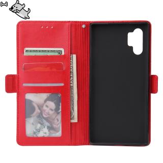 For Samsung NOTE 10 plus Solid Color PU Leather Zipper Wallet Double Buckle Protective Case with
