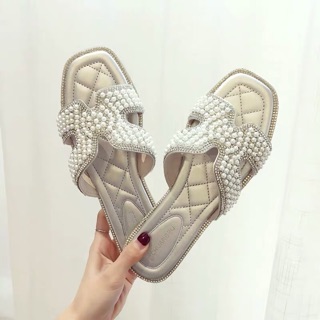 [ ORDER ] Dép HM đính ngọc hàng QC