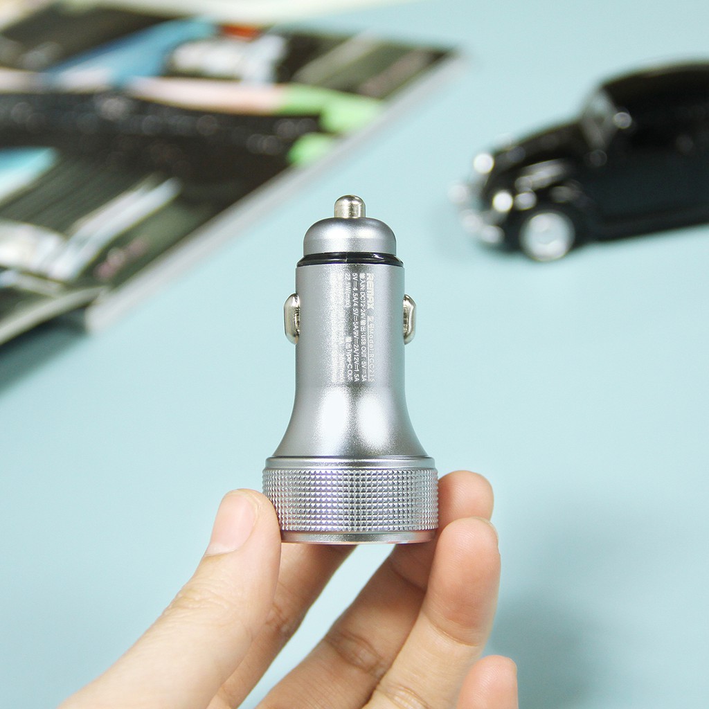 Tẩu Sạc Nhanh Ô TÔ 2 Cổng PD QC3.0 5A Remax Việt Nam - Bảo Hành Chính Hãng 12 Tháng 1 Đổi 1