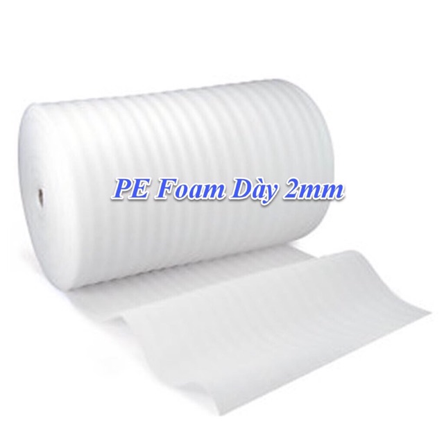 1m Xốp bọc hàng, xốp PE Foam dày 2mm rộng 1.05m