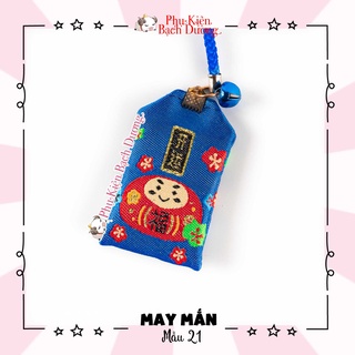 Túi phước yushou may mắn - daruma - kiểu omamori nhật bản, có sẵn, quà tặng ý nghĩa.