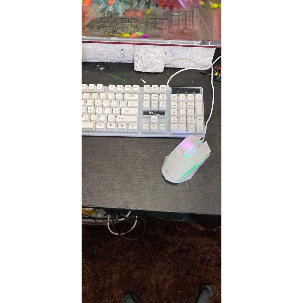 Bàn Phím Giả Cơ G21🛑XẢ KHO-HÀNG LOẠI 1 🛑  Có đèn LED 7 màu SIÊU ĐẸP - Cho máy tính, laptop [ BH 6 THÁNG ] | BigBuy360 - bigbuy360.vn