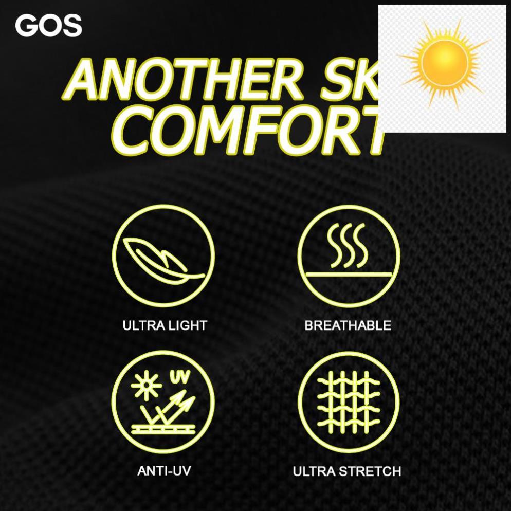 ️🎽 Áo thể thao có tay phom body GOS PUMP Đen S1 ️🎽