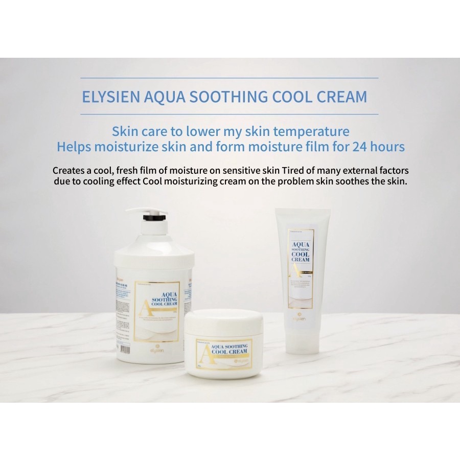 Kem dưỡng ẩm thiên nhiên Aqua soothing cool cream ELYSIEN cấp ẩm làm dịu và bảo vệ da 30ml - B2B