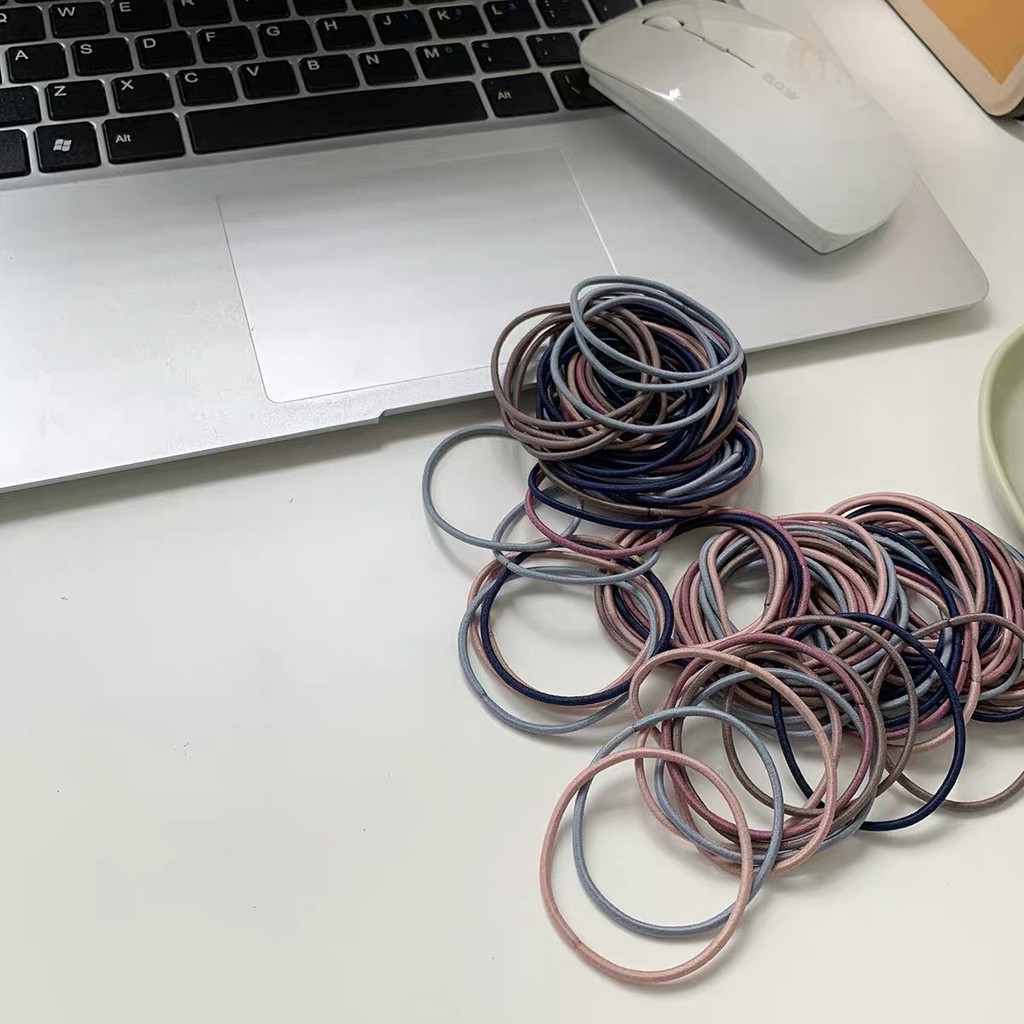 [THANH LÝ] ( Combo 100 sợi ) Dây Buộc Tóc Hàn Quốc