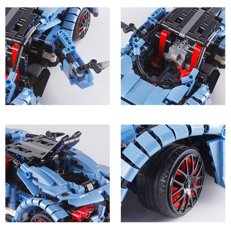 Đồ Chơi Lắp Ráp Kiểu Lego Technic Siêu Xe Starcastle Điều Khiển Từ Xa RC Model XB21001-02 Với 900+ Chi Tiết