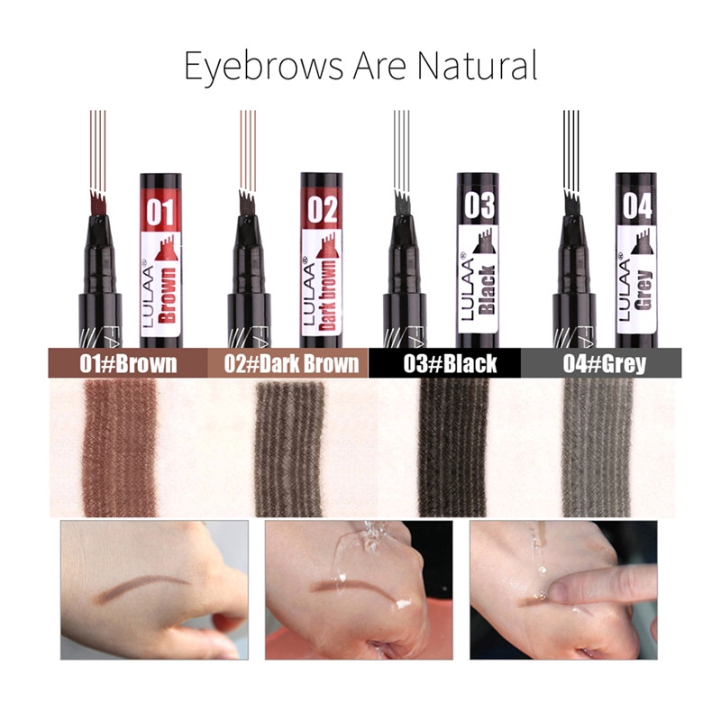 Bút kẻ chân mày Lulaa kháng nước lâu trôi chống nhòe có 4 màu tùy chọn | BigBuy360 - bigbuy360.vn