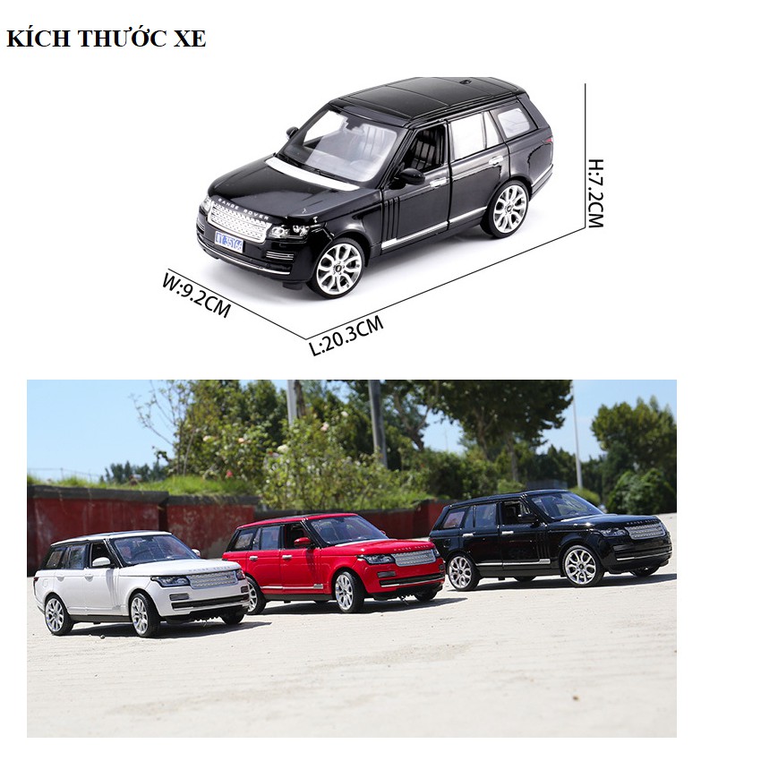 Xe mô hình ô tô Range Rover SV Autobiography Rastar tỷ lệ 1:24 xe bằng kim loại mở cửa đồ chơi trẻ em