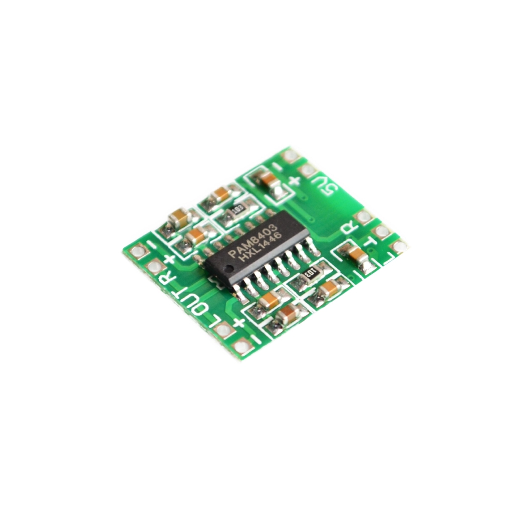 Set qp bảng mạch khuếch đại kĩ thuật số PAM8403 2 * 3W Class D 2.5 sang 5V USB
